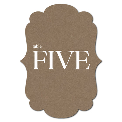 Individually Personalized Wedding Prints on Diecut Cardstock - Shape P1