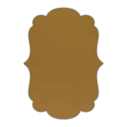 CMYK Print on Shimmer Antique Gold Cardstock | Shape P1 | 8" x 10"