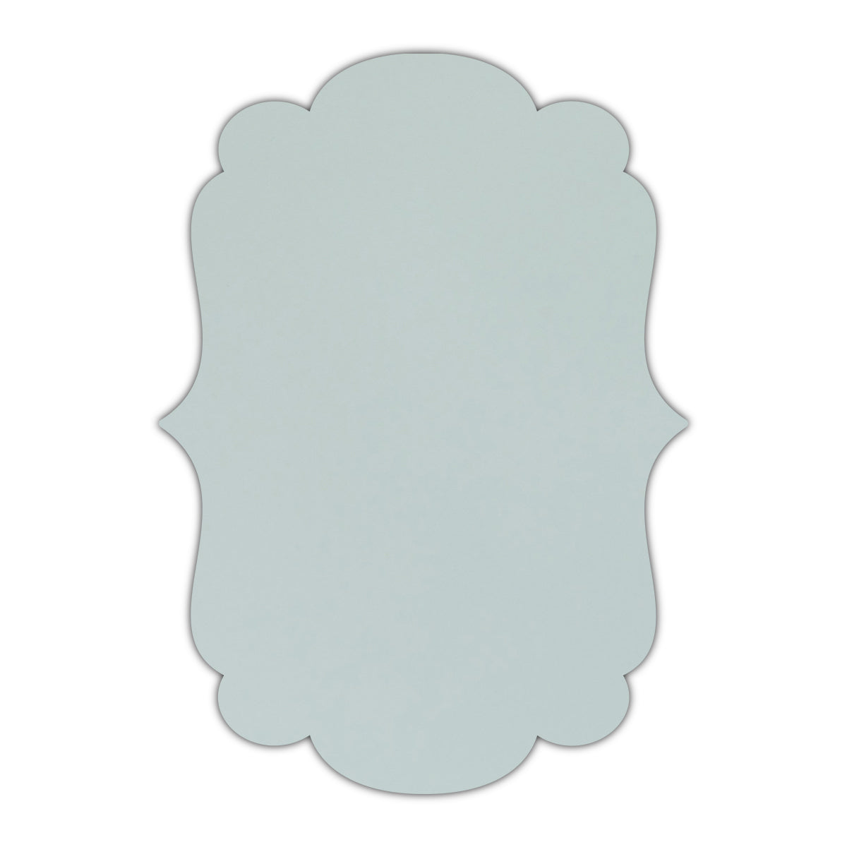 CMYK Print on Shimmer Aquamarine Cardstock | Shape P1 | 2" x 2"