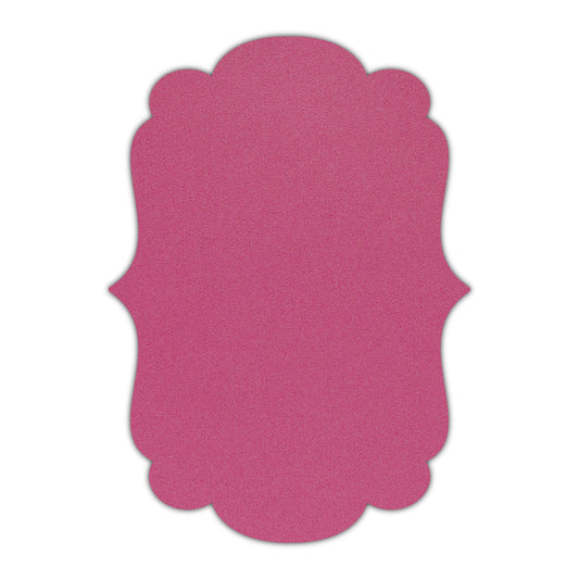 CMYK Print on Shimmer Azalea Cardstock | Shape P1 | 8" x 10"