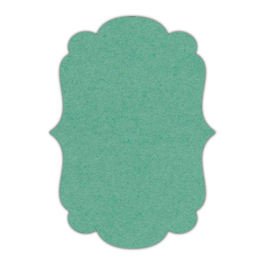 CMYK Print on Caribbean Blue Cardstock | Shape P1 | 11" x 14"
