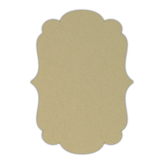 CMYK Print on Shimmer Champagne Cardstock | Shape P1 | 8" x 10"