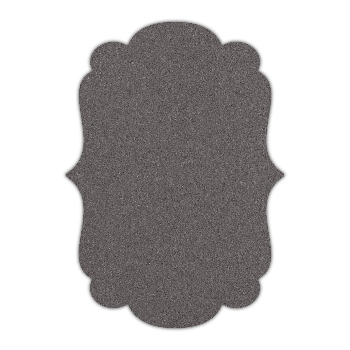 CMYK Print on Dark Grey Cardstock | Shape P1 | 3" x 5"