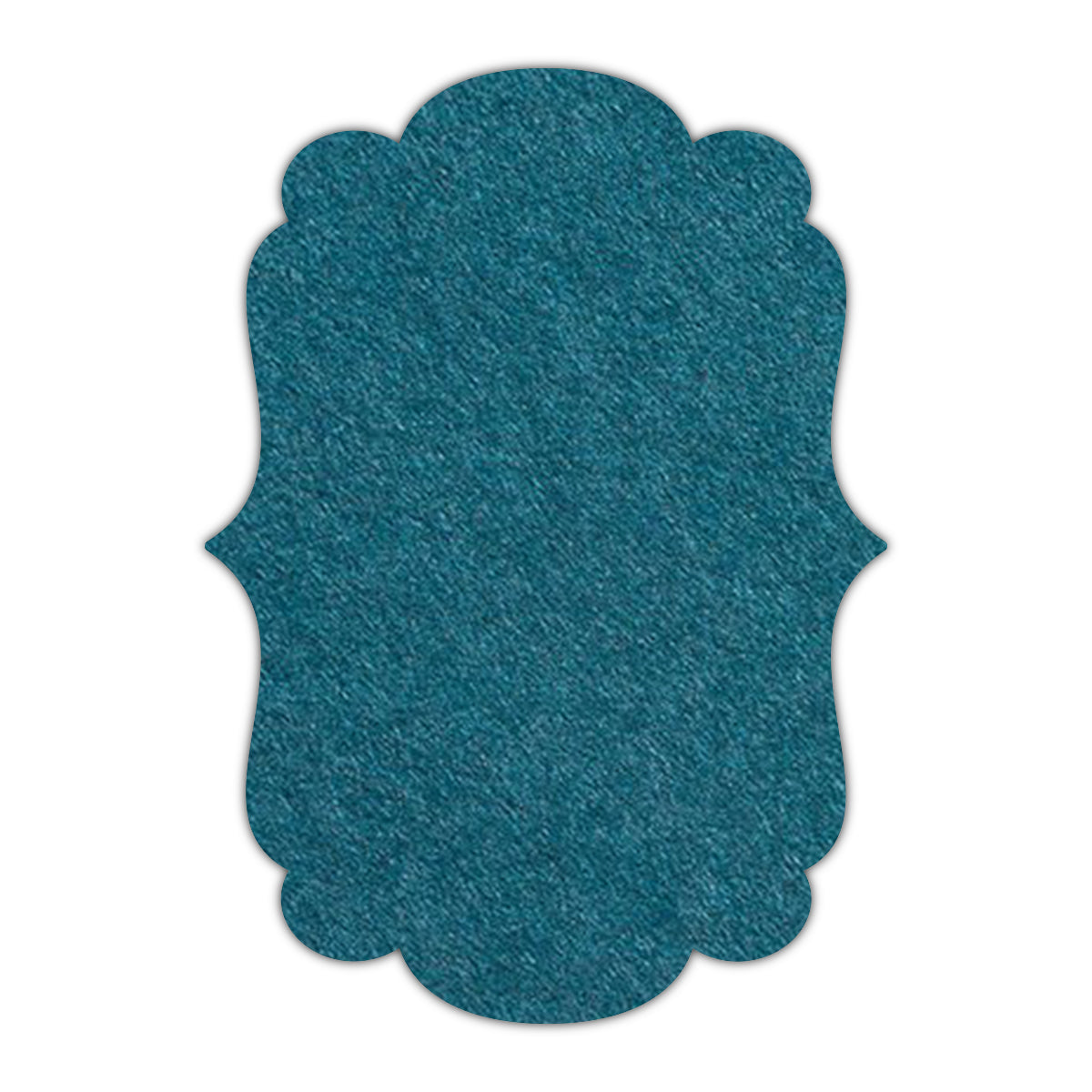 CMYK Print on Dark Teal Blue Cardstock | Shape P1 | 8" x 10"