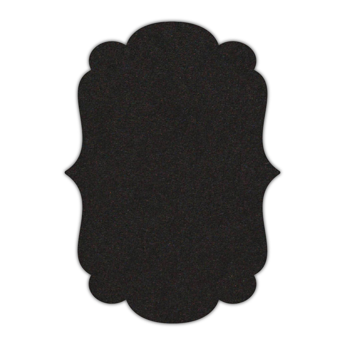CMYK Print on Deep Black Cardstock | Shape P1 | 2" x 3.5"
