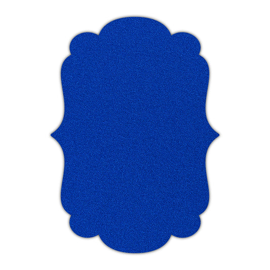 CMYK Print on Shimmer Electric Blue Cardstock | Shape P1 | 8" x 10"