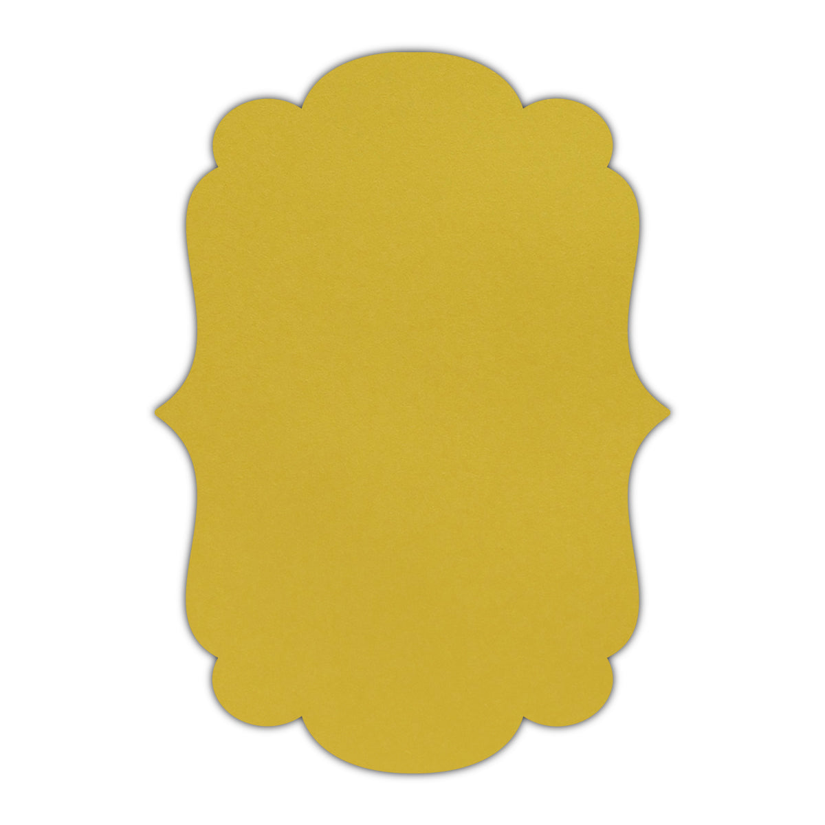 CMYK Print on Shimmer Fine Gold Cardstock | Shape P1 | 3" x 3"