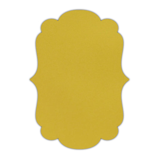 CMYK Print on Shimmer Fine Gold Cardstock | Shape P1 | 8" x 10"