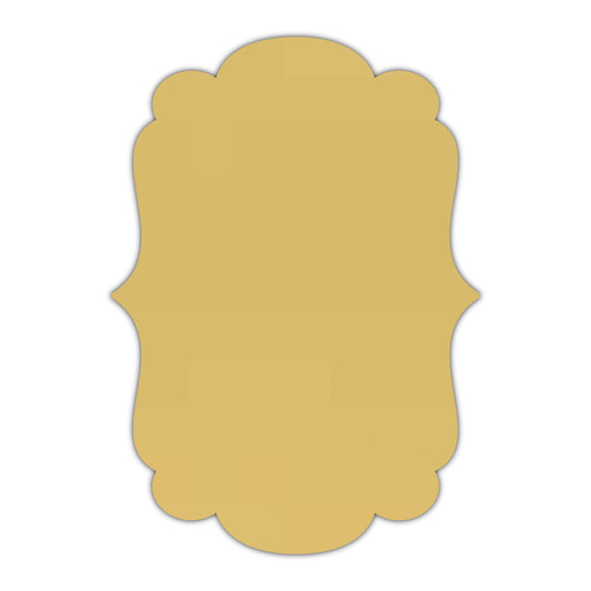CMYK Print on Shimmer Gold Cardstock | Shape P1 | 8" x 10"