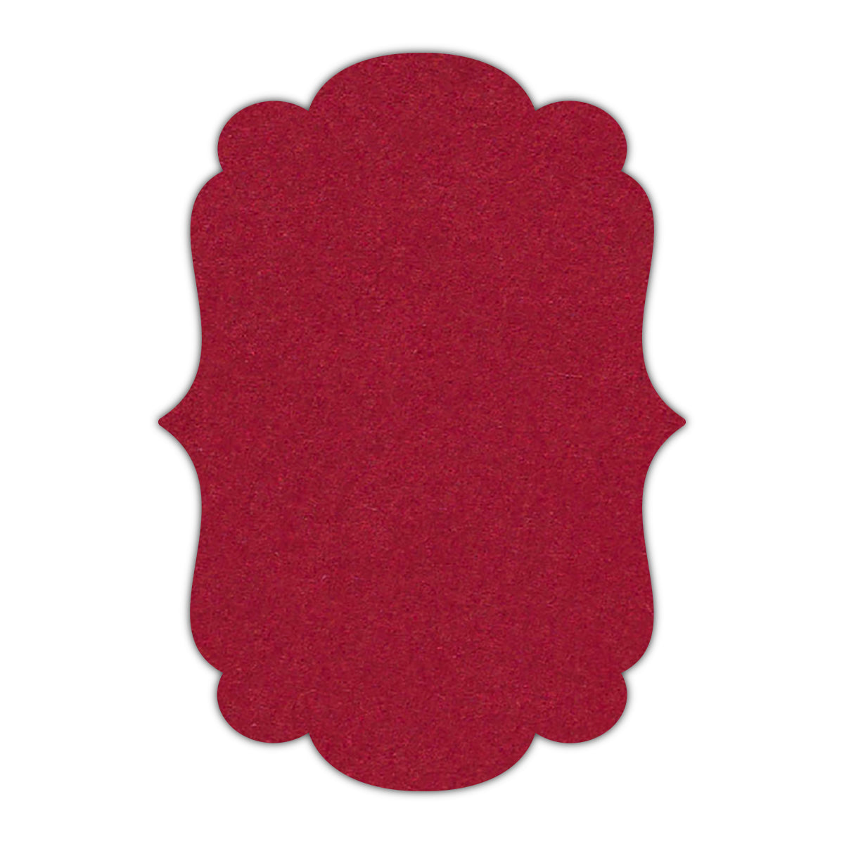 CMYK Print on Guardsman Red Cardstock | Shape P1 | 5" x 7"
