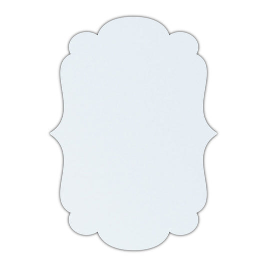 CMYK Print on Shimmer Ice Silver Cardstock | Shape P1 | 8" x 10"