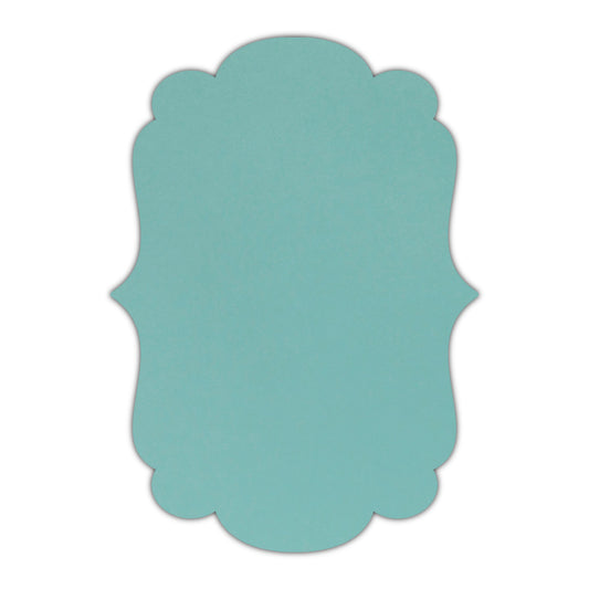 CMYK Print on Shimmer Lagoon Cardstock | Shape P1 | 8" x 10"
