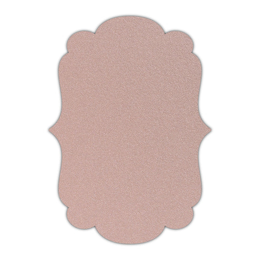 CMYK Print on Shimmer Nude Cardstock | Shape P1 | 8" x 10"