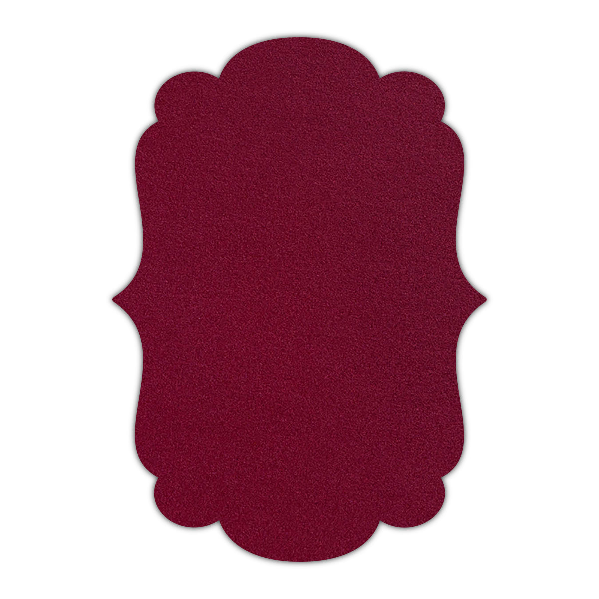 CMYK Print on Shimmer Red Lacquer Cardstock | Shape P1 | 5.25" x 5.25"
