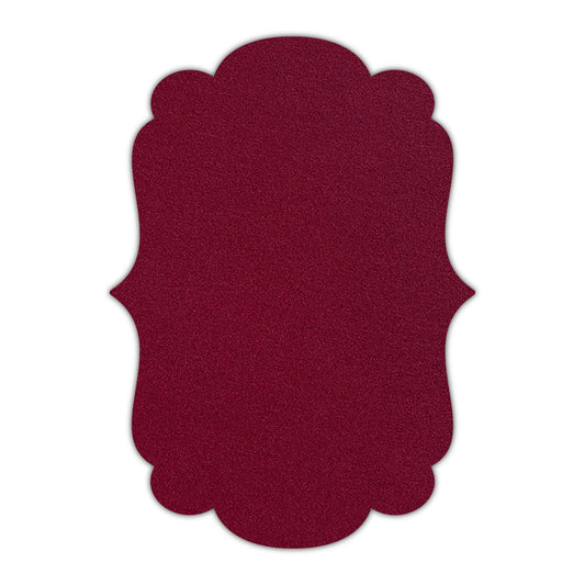 CMYK Print on Shimmer Red Lacquer Cardstock | Shape P1 | 8" x 10"