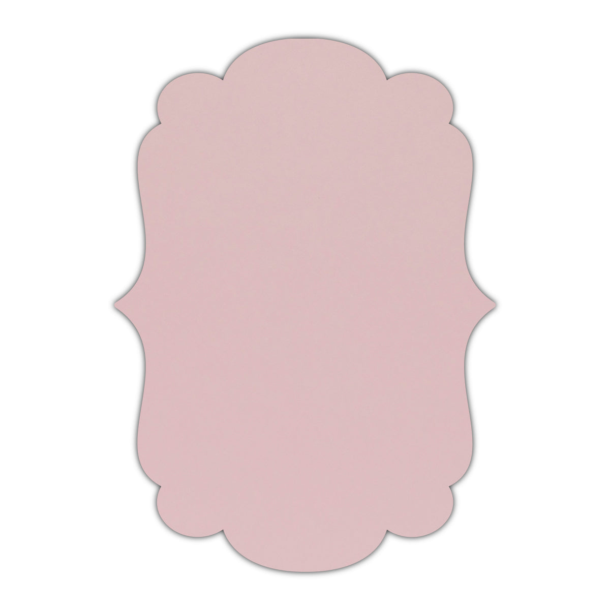 CMYK Print on Shimmer Rose Quartz Cardstock | Shape P1 | 3" x 4"