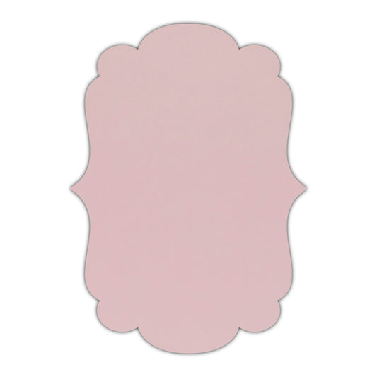CMYK Print on Shimmer Rose Quartz Cardstock | Shape P1 | 8" x 10"