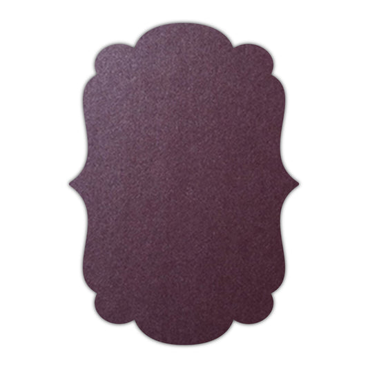 CMYK Print on Shimmer Ruby Cardstock | Shape P1 | 8" x 10"