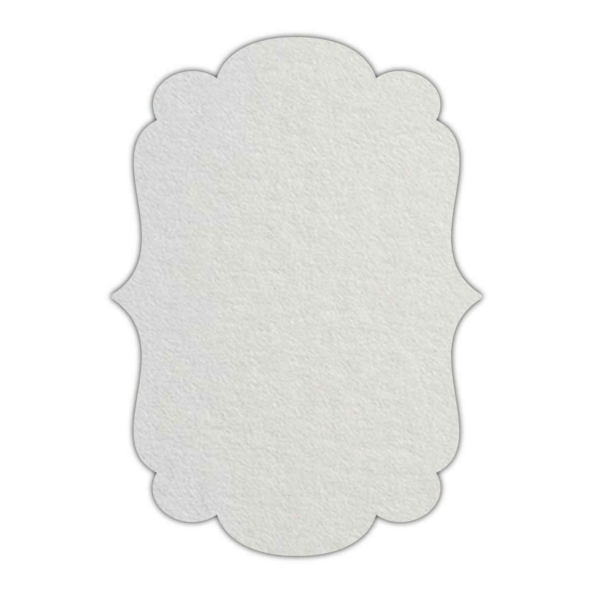 CMYK Print on Sea Grass Cardstock | Shape P1 | 2" x 3"