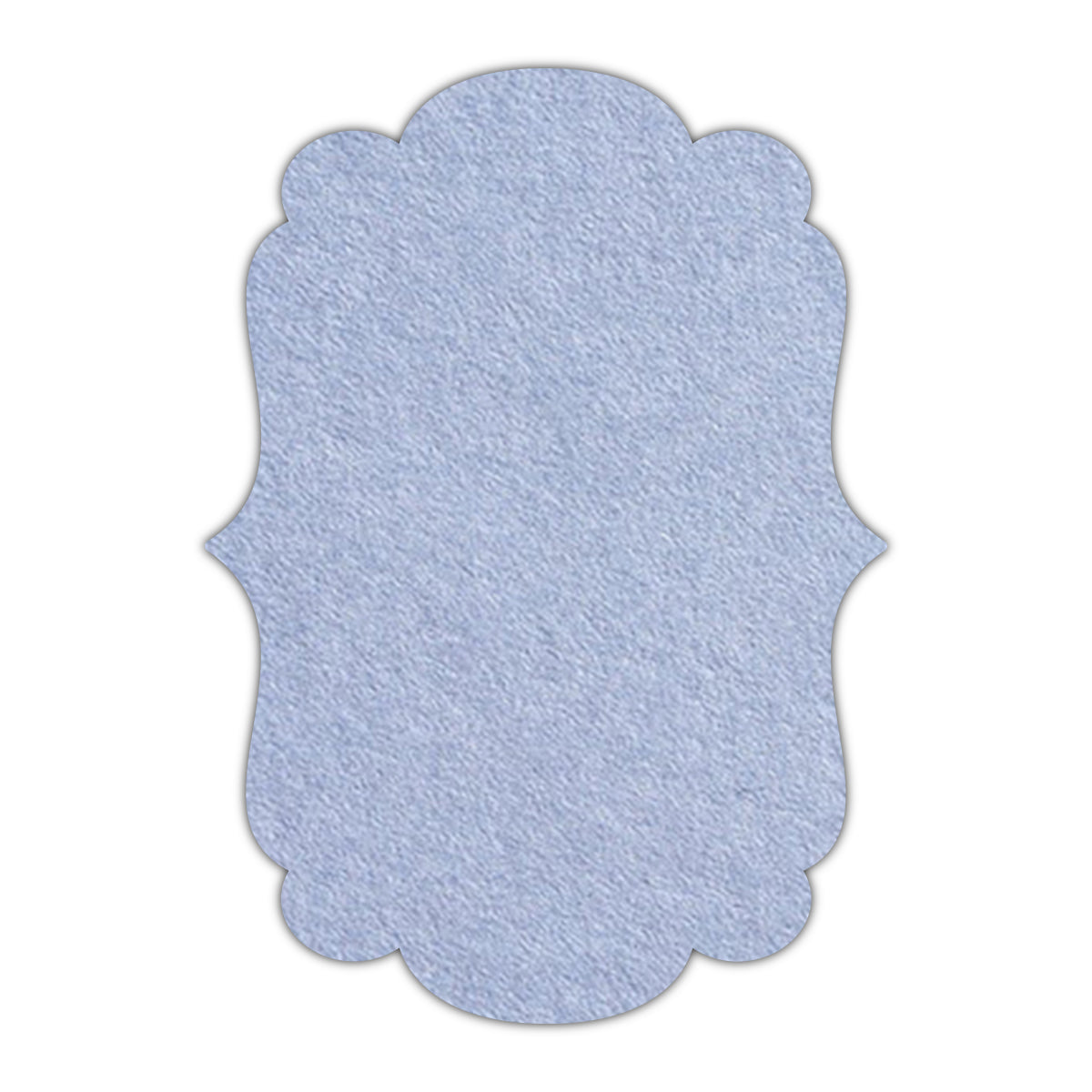 CMYK Print on Storm Cloud Cardstock | Shape P1 | 2" x 3"
