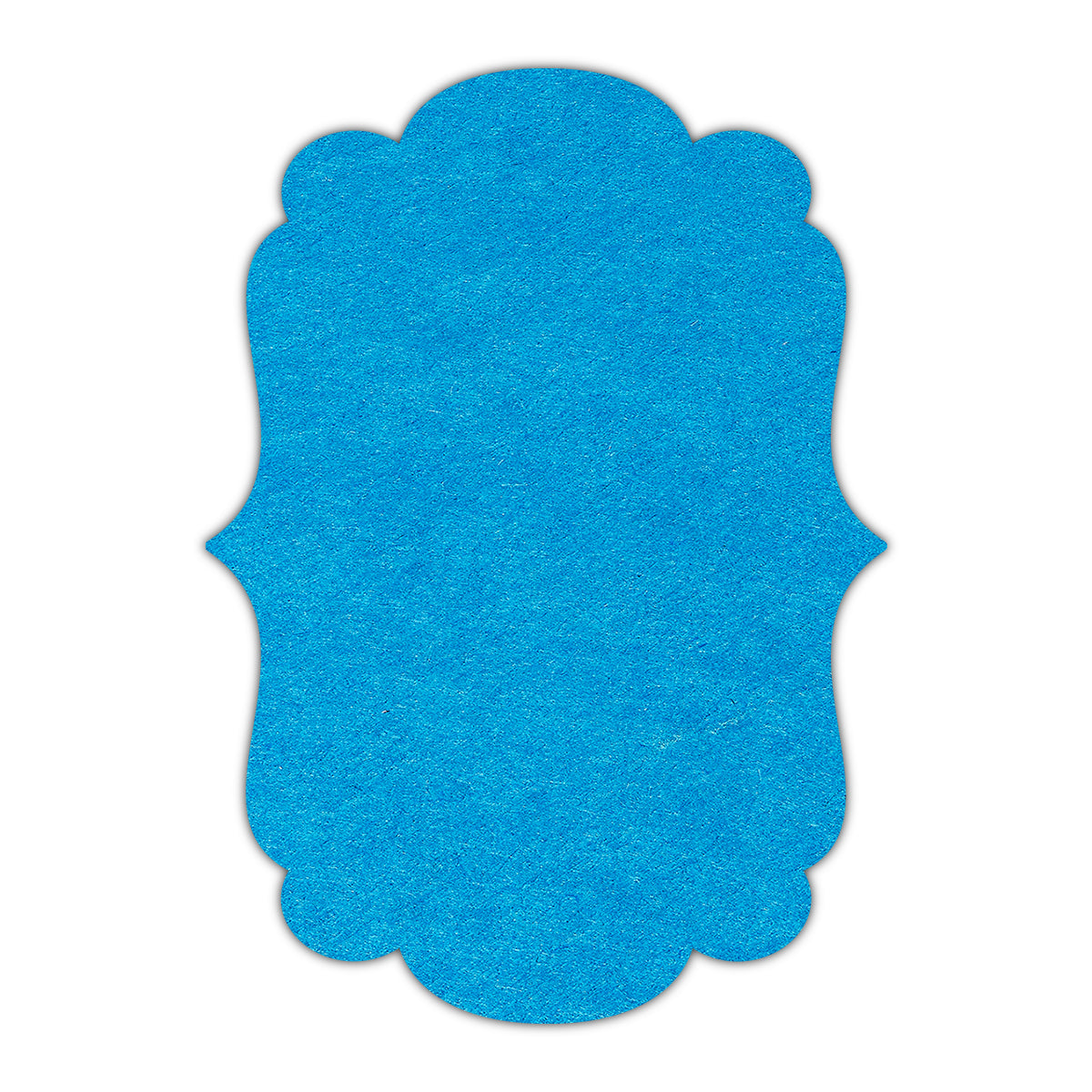 CMYK Print on Tabriz Blue Cardstock | Shape P1 | 2.5" x 3.5"
