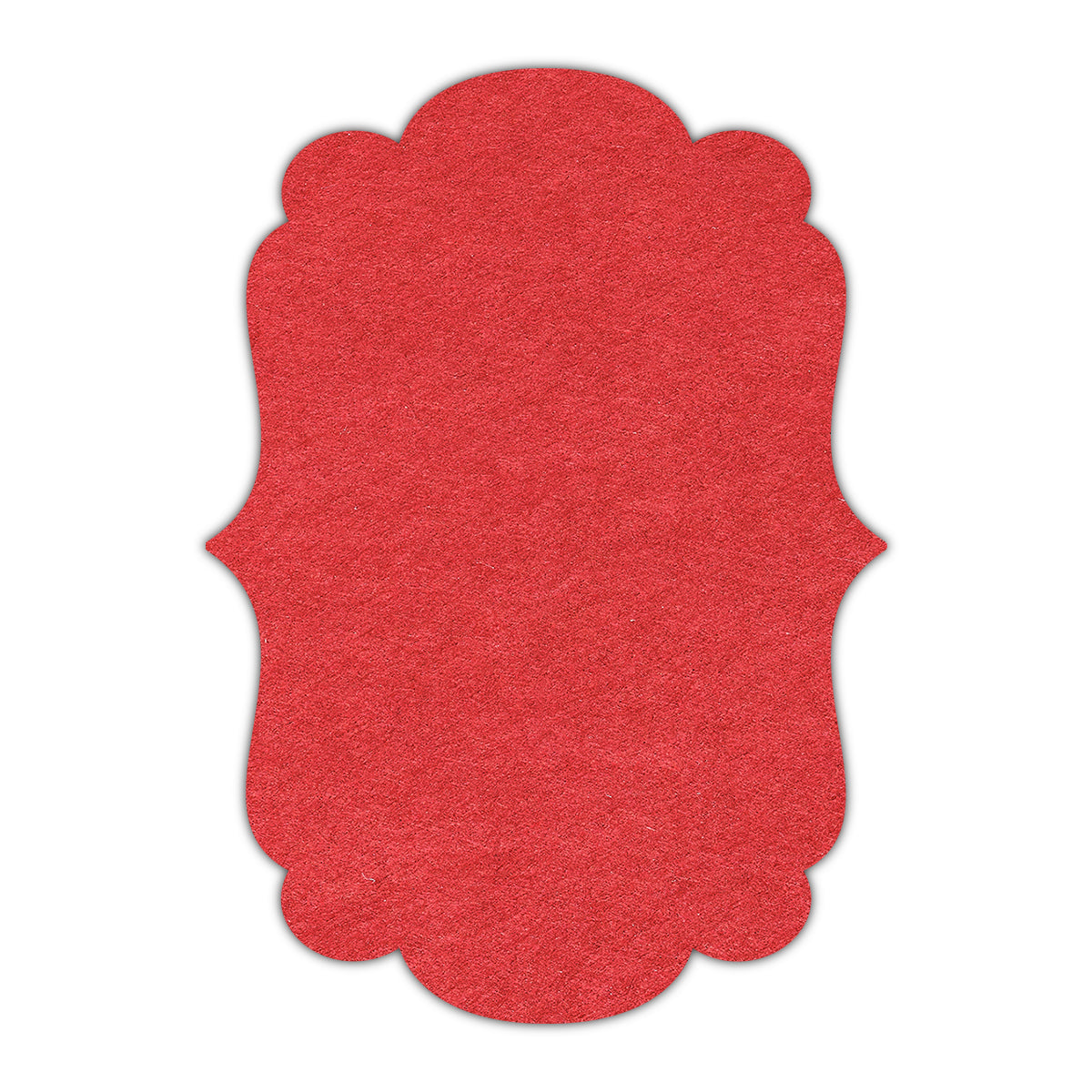 CMYK Print on Vermilion Cardstock | Shape P1 | 2" x 3"