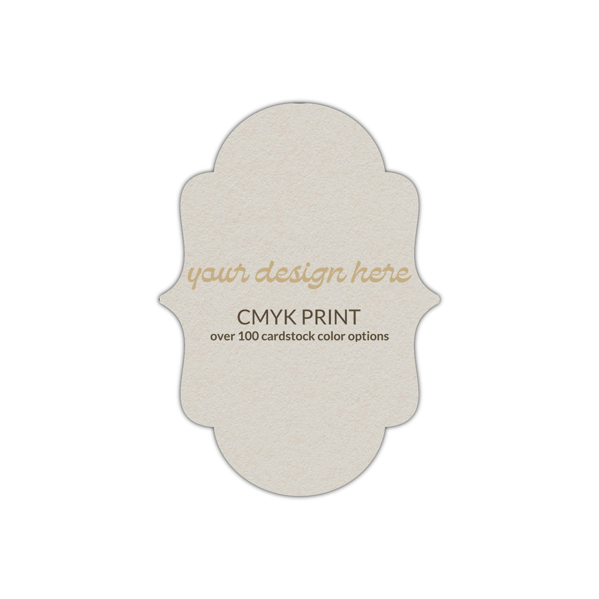 Shape P2 Diecut Card | CMYK Print | 2" x 3.5"