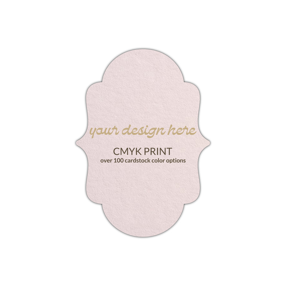 Shape P2 Diecut Card | CMYK Print | 2" x 3"