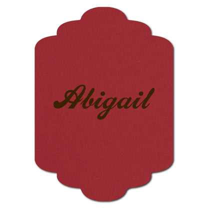 Individually Personalized Wedding Prints on Diecut Cardstock - Shape P201