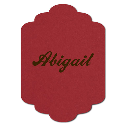 Individually Personalized Wedding Prints on Diecut Cardstock - Shape P201