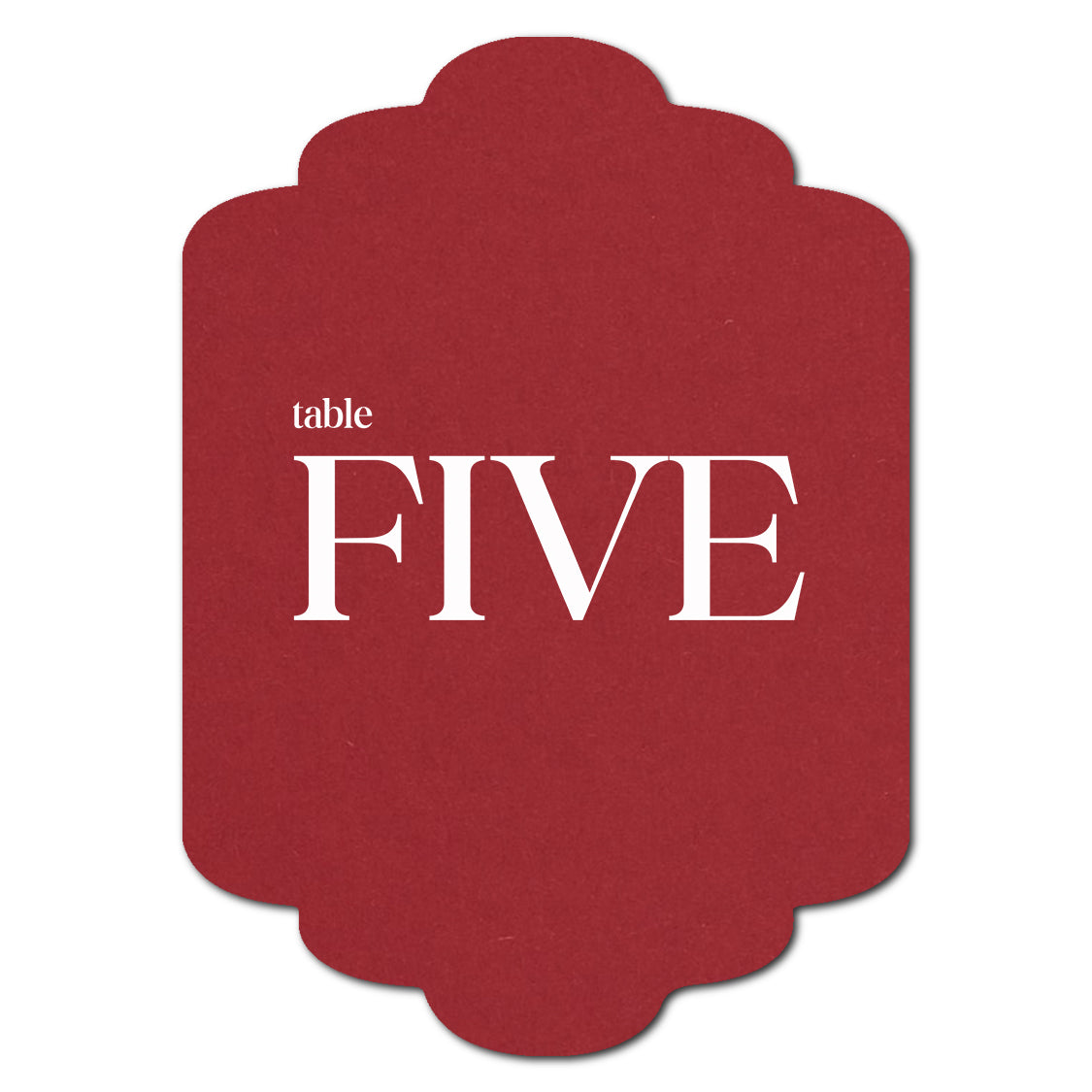 Individually Personalized Wedding Prints on Diecut Cardstock - Shape P201