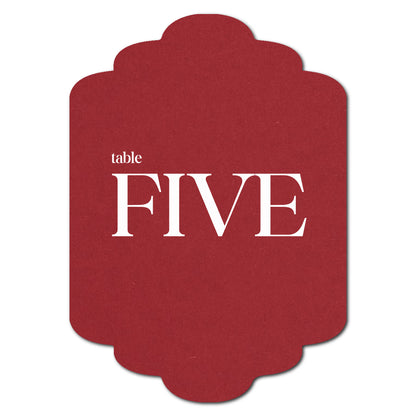 Individually Personalized Wedding Prints on Diecut Cardstock - Shape P201
