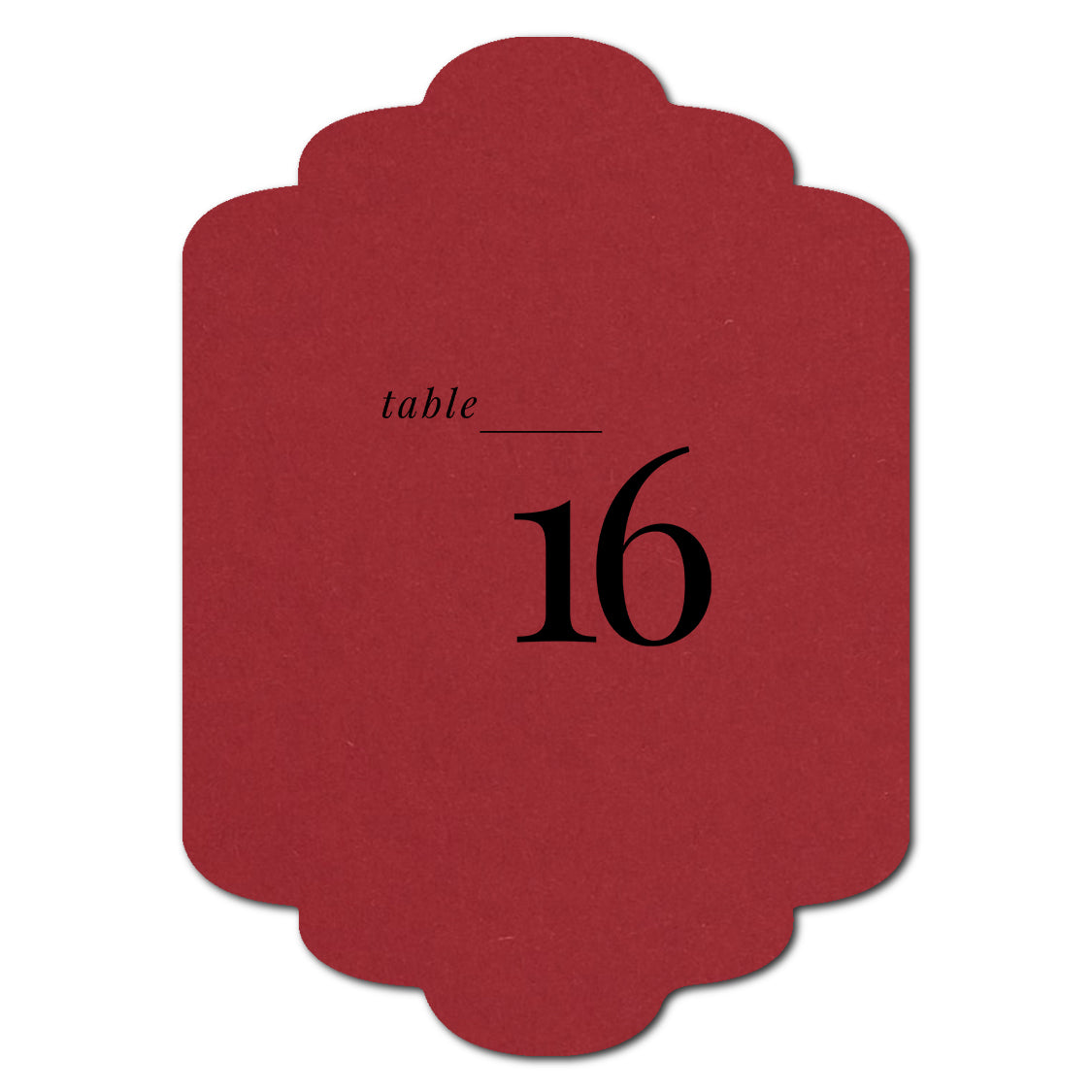 Individually Personalized Wedding Prints on Diecut Cardstock - Shape P201