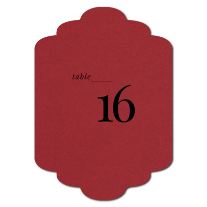 Individually Personalized Wedding Prints on Diecut Cardstock - Shape P201
