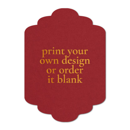 Custom Wedding Prints on Diecut Shaped Cardstock | Shape P201