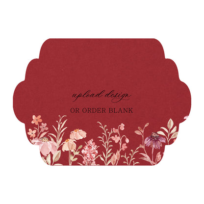 Custom Wedding Prints on Diecut Shaped Cardstock | Shape P201