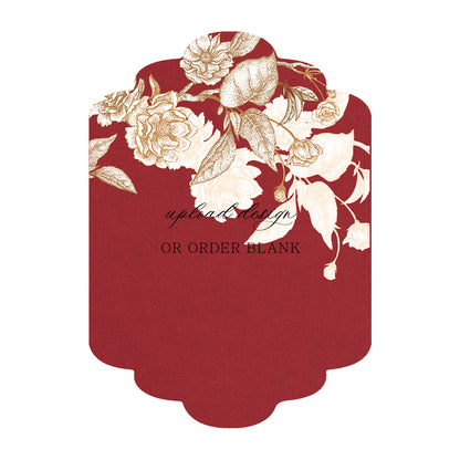 Custom Wedding Prints on Diecut Shaped Cardstock | Shape P201