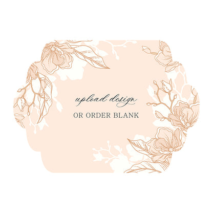 Custom Wedding Prints on Diecut Shaped Cardstock | Shape P201