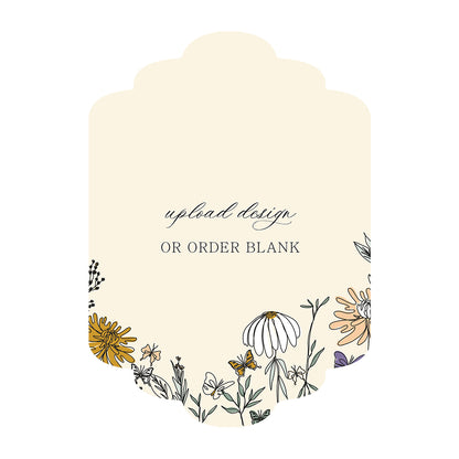 Custom Wedding Prints on Diecut Shaped Cardstock | Shape P201