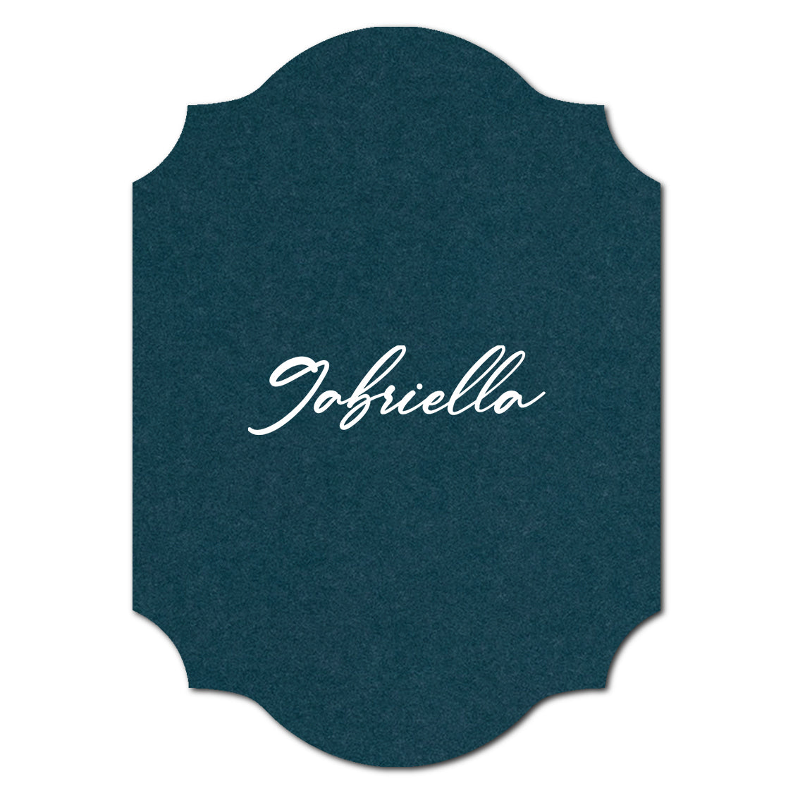 Individually Personalized Wedding Prints on Diecut Cardstock - Shape P202