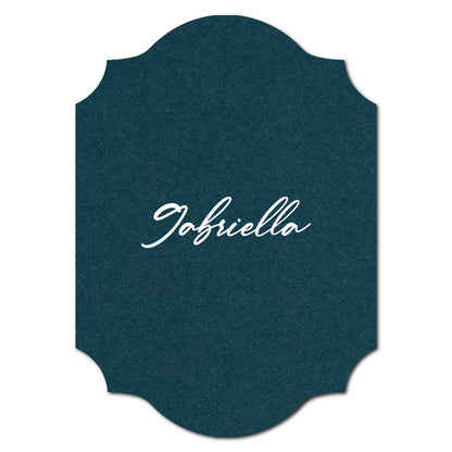 Individually Personalized Wedding Prints on Diecut Cardstock - Shape P202