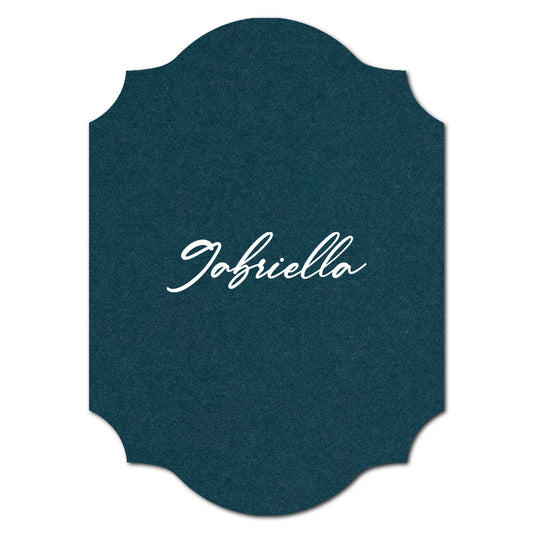 Individually Personalized Wedding Prints on Diecut Cardstock - Shape P202