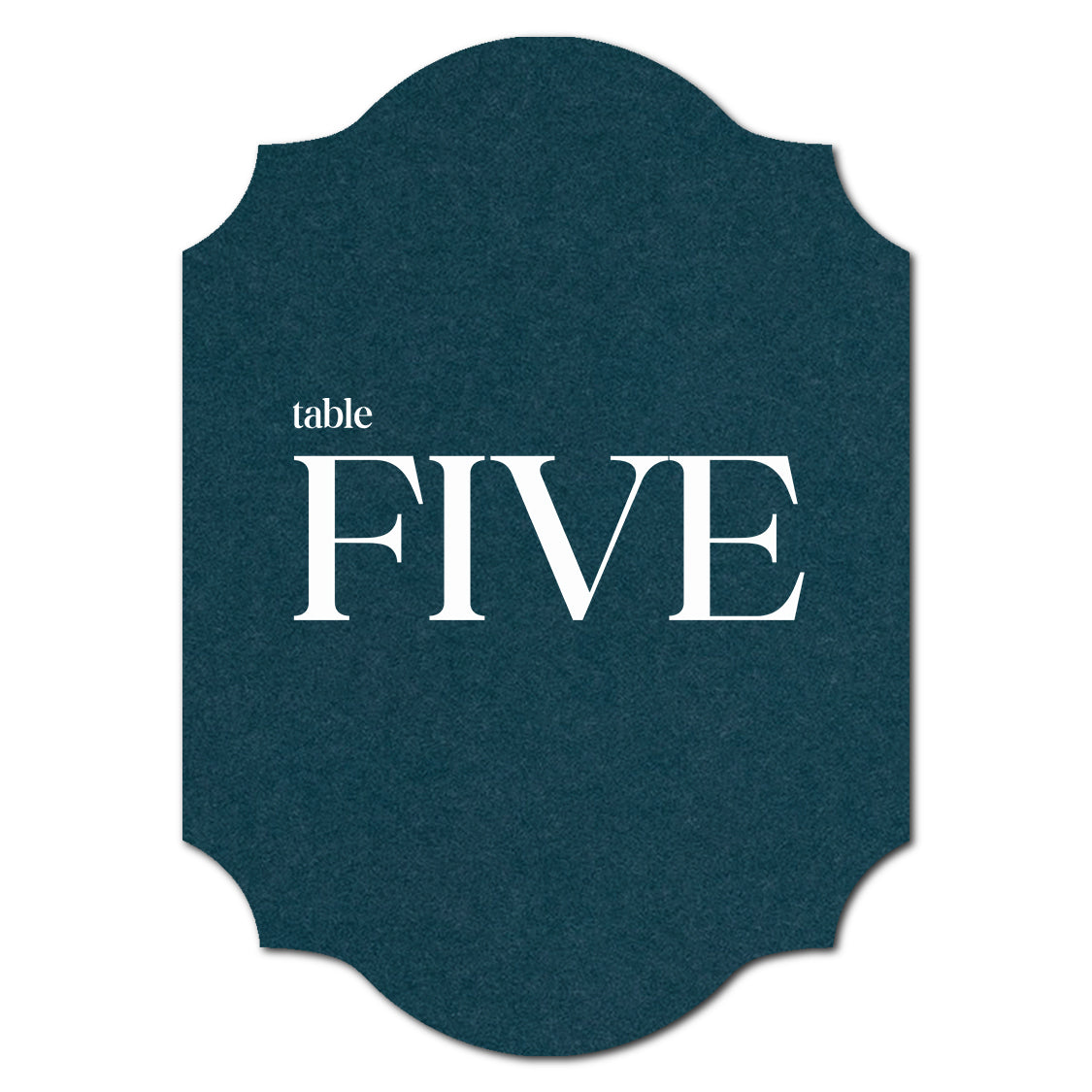 Individually Personalized Wedding Prints on Diecut Cardstock - Shape P202