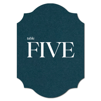 Individually Personalized Wedding Prints on Diecut Cardstock - Shape P202