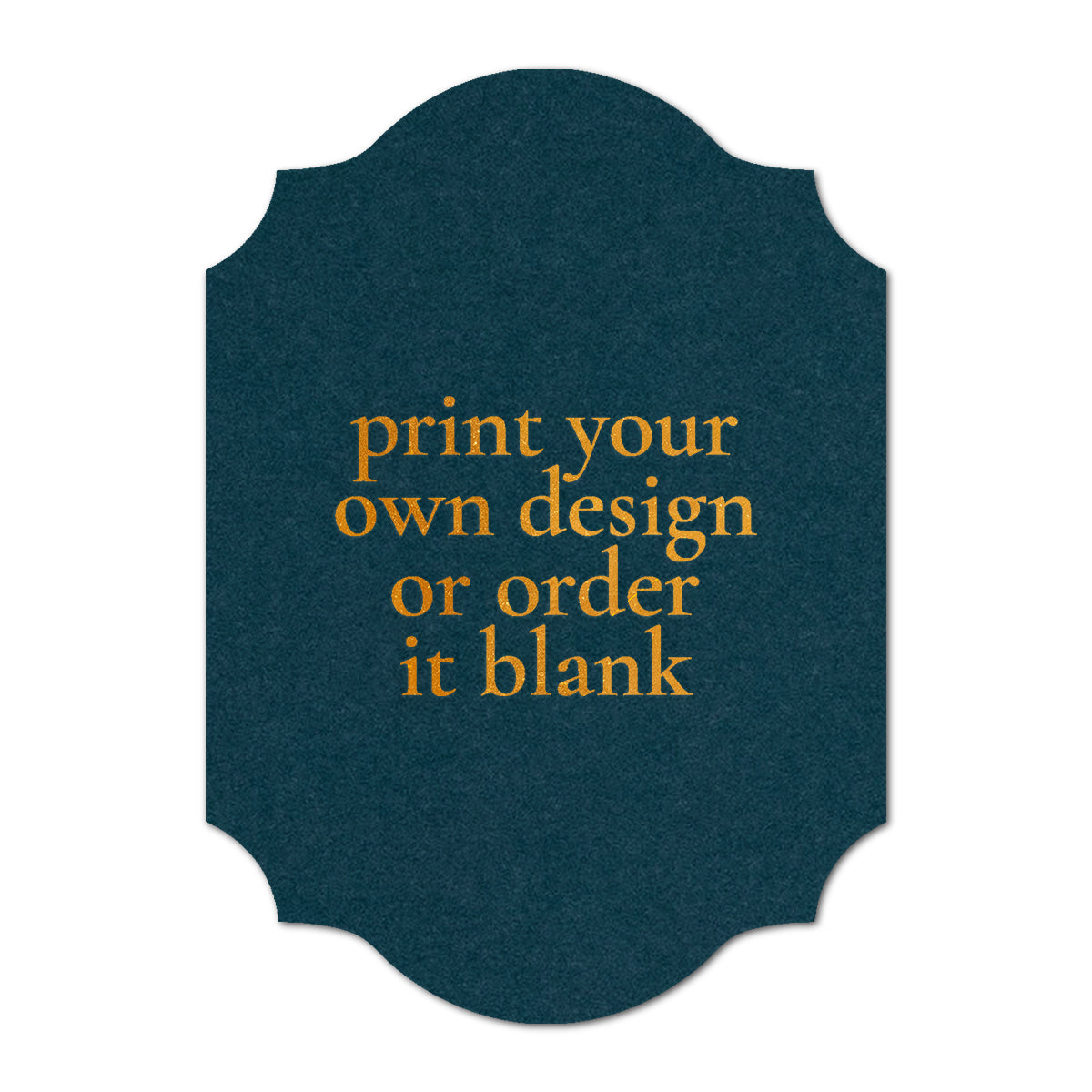 Custom Wedding Prints on Diecut Shaped Cardstock | Shape P202