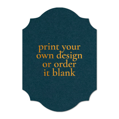 Custom Wedding Prints on Diecut Shaped Cardstock | Shape P202