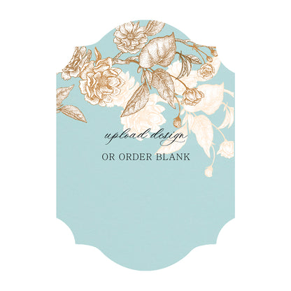 Custom Wedding Prints on Diecut Shaped Cardstock | Shape P202
