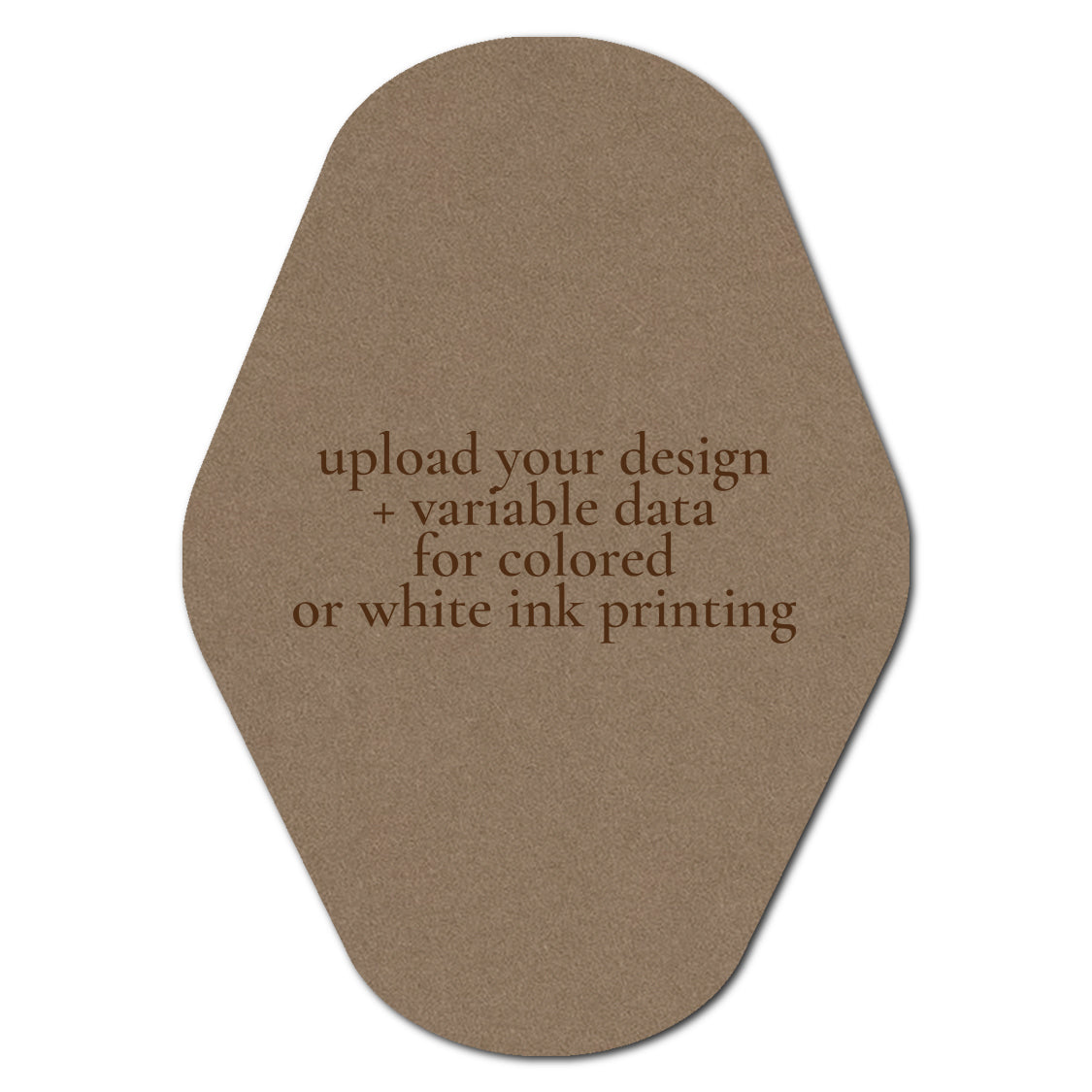 Individually Personalized Wedding Prints on Diecut Cardstock - Shape P203