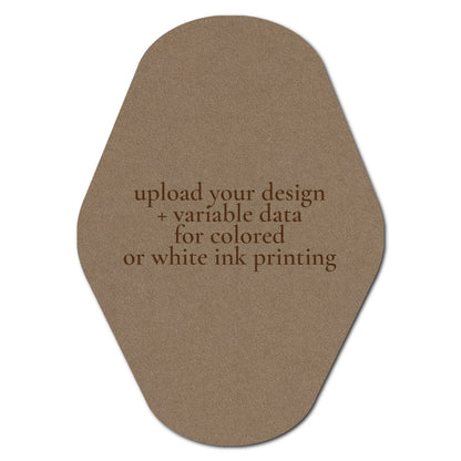 Individually Personalized Wedding Prints on Diecut Cardstock - Shape P203