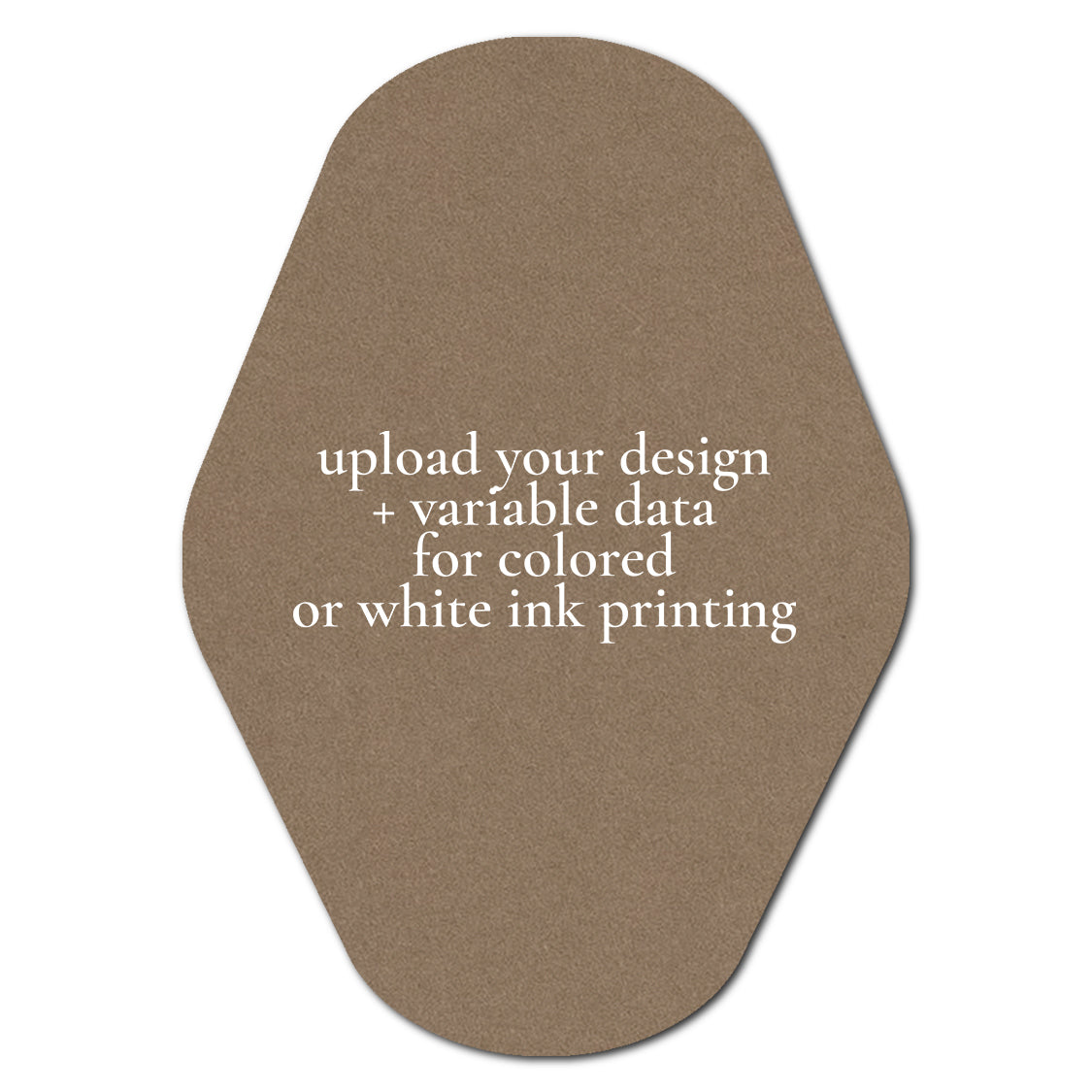 Individually Personalized Wedding Prints on Diecut Cardstock - Shape P203